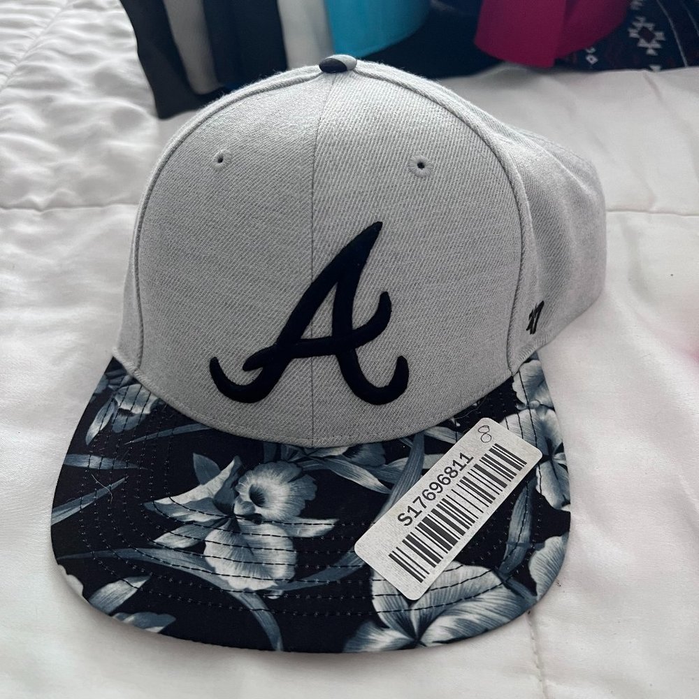 Atlanta Braves Floral Print Snapback - New